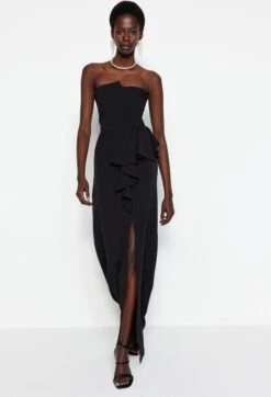 Trendyol Vrouwen Standaard Mouw Strapless Verschuiving Avond- & Galajurk -Trendsyol Winkel 819x1200