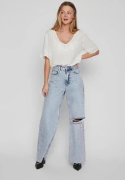 Vila - 14079565 - VIMESA DETAIL V-NECK S/S TOP/SU -Trendsyol Winkel 835x1200 9