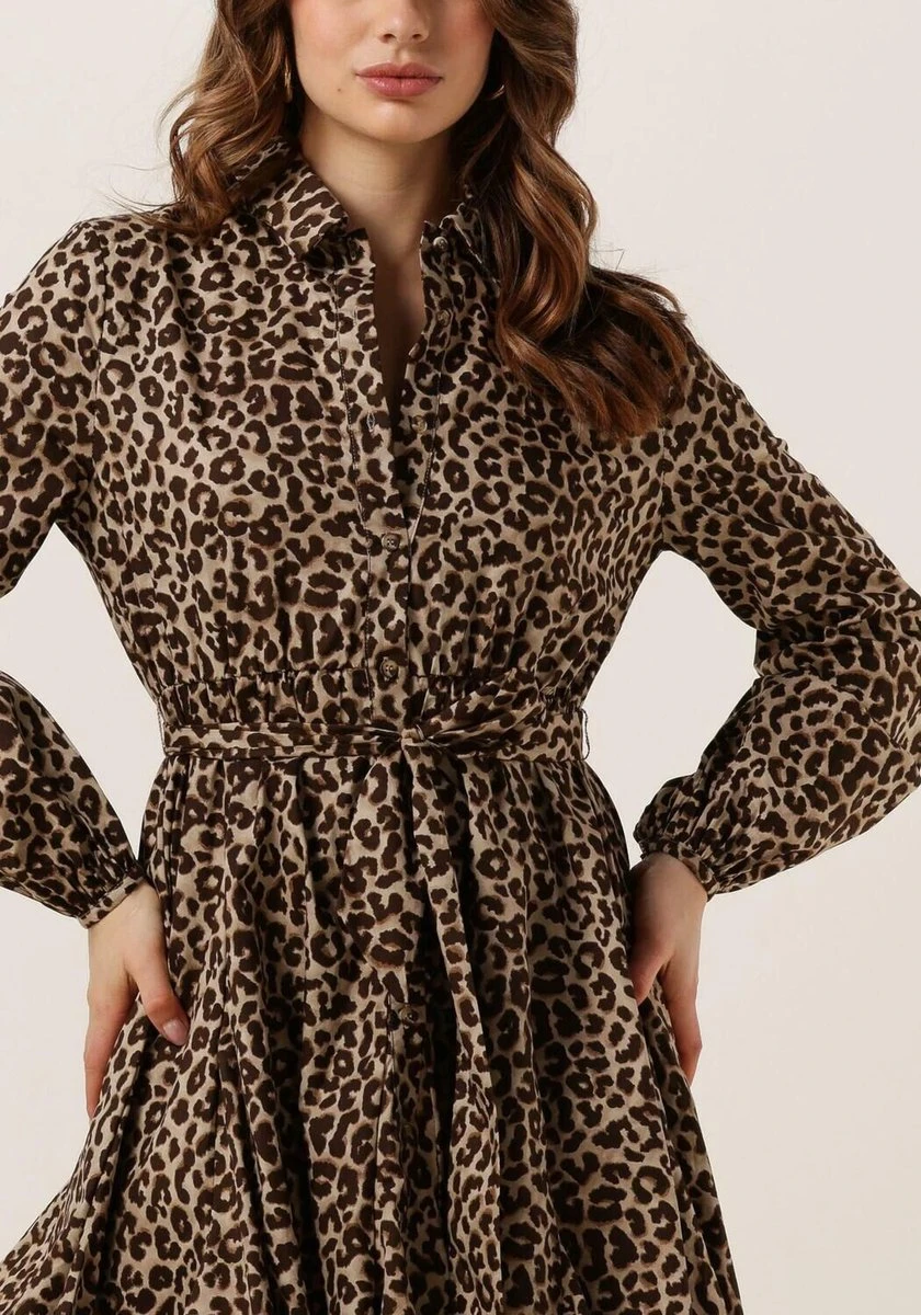 Colourful Rebel Minon Leopard Mini Dress- Maat S 12 Colourful Rebel Minon Leopard Mini Dress- Maat S - Afbeelding 10