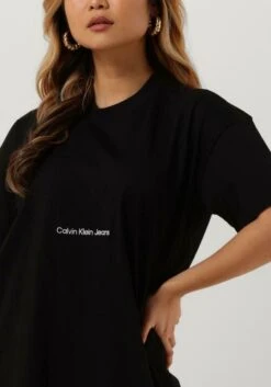 Calvin Klein Institutional Long T-shirt Dress Jurken Dames - Kleedje - Rok - Jurk - Zwart - Maat L -Trendsyol Winkel 840x1200 17