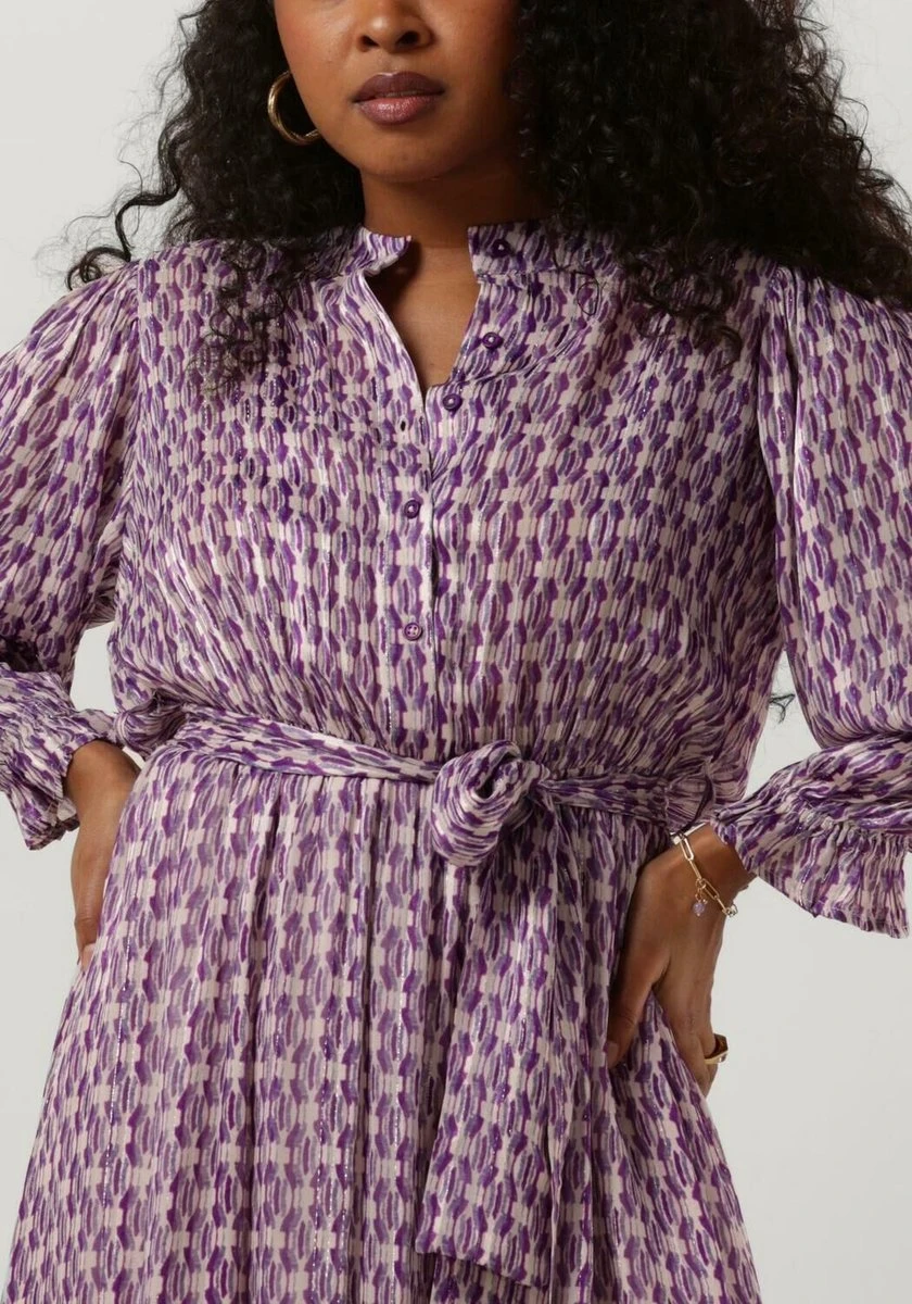 Notre-V Nv-balix Maxi Dress Jurken Dames - Rok - Jurk - Paars - Maat M 5 Notre-V Nv-balix Maxi Dress Jurken Dames - Rok - Jurk - Paars - Maat M - Afbeelding 3