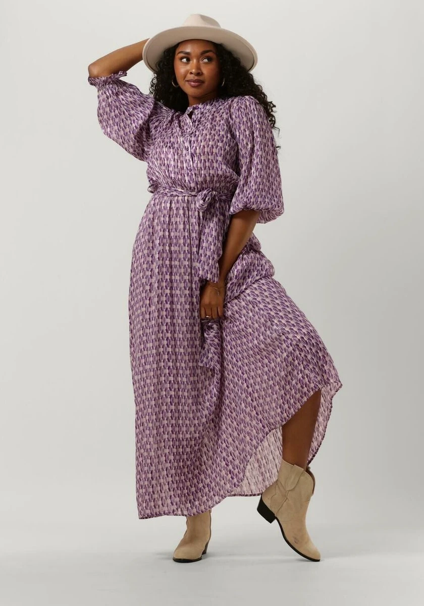 Notre-V Nv-balix Maxi Dress Jurken Dames - Rok - Jurk - Paars - Maat M 6 Notre-V Nv-balix Maxi Dress Jurken Dames - Rok - Jurk - Paars - Maat M - Afbeelding 4