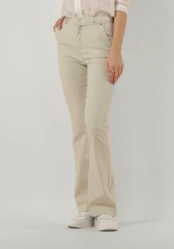 Minus Carma Flared Pants Broeken & Jumpsuits Dames - Jeans - Broekpak - Zand - Maat 38