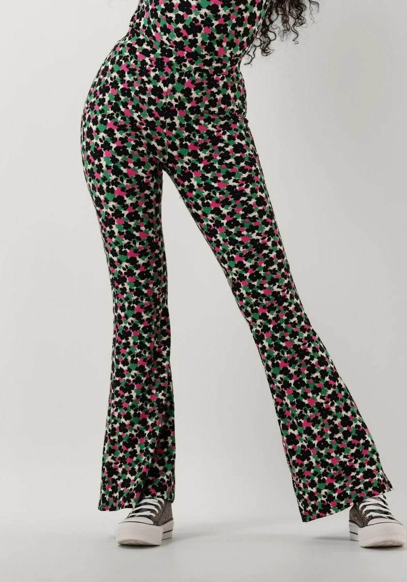 Colourful Rebel Cute Flower Peached Extra Flare Pants- Maat XL 11 Colourful Rebel Cute Flower Peached Extra Flare Pants- Maat XL - Afbeelding 9