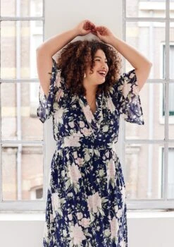 LOLALIZA Wikkeljurk Met Bloemenprint - Marine Blauw - Maat 38 9 LOLALIZA Wikkeljurk Met Bloemenprint - Marine Blauw - Maat 38 -Trendsyol Winkel 846x1200 11