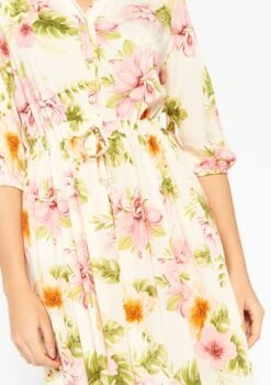LOLALIZA Maxi-jurk Met Bloemenprint - Beige - Maat 48 -Trendsyol Winkel 846x1200 12