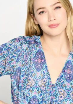 LOLALIZA Maxi-jurk Met Print - Blauw - Maat S -Trendsyol Winkel 846x1200 3