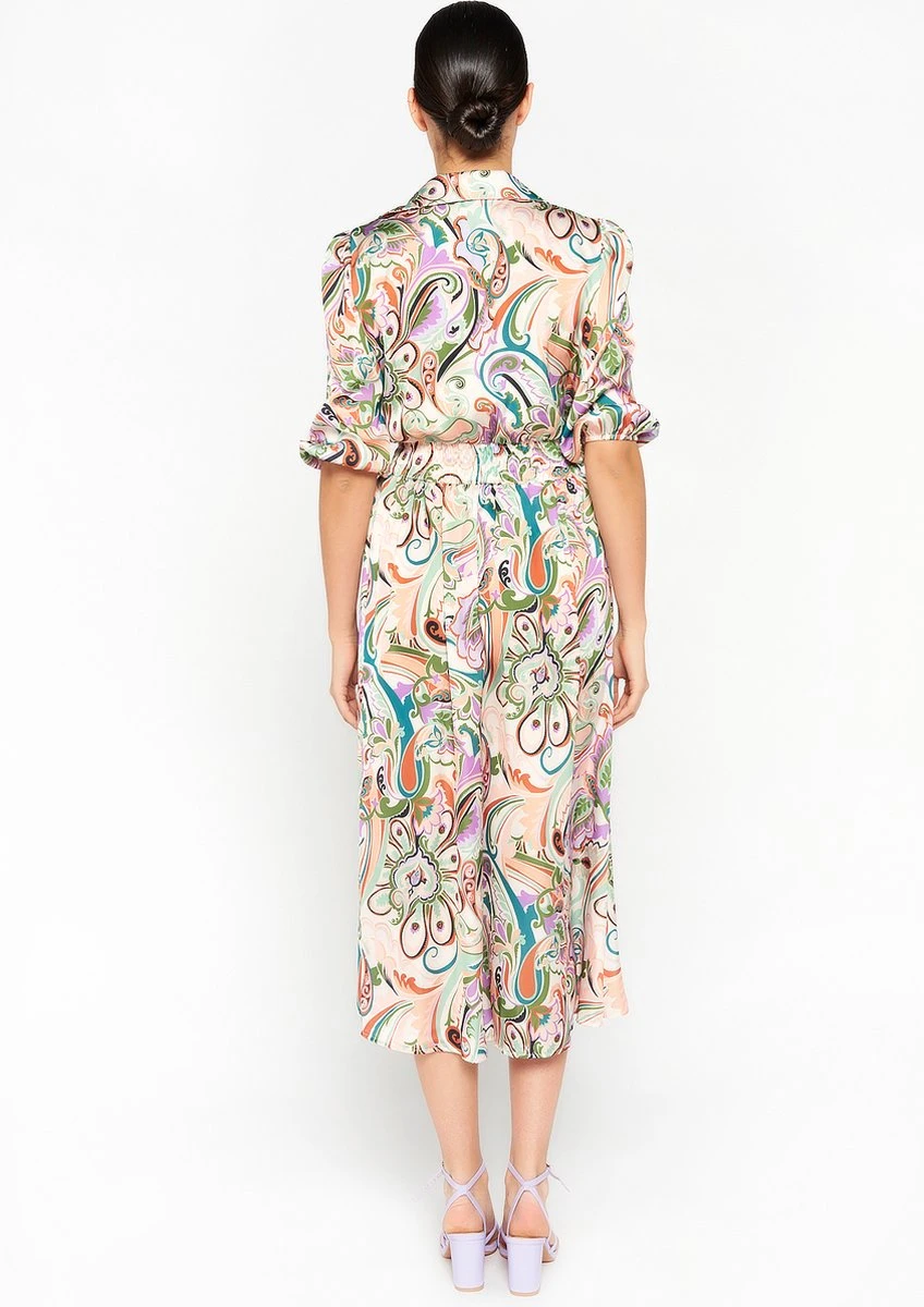 LOLALIZA Satijnen Hemdjurk - Beige - Maat 42 4 LOLALIZA Satijnen Hemdjurk - Beige - Maat 42 - Afbeelding 2