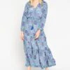 LOLALIZA Maxi-jurk Met Print - Blauw - Maat S -Trendsyol Winkel 854x1200