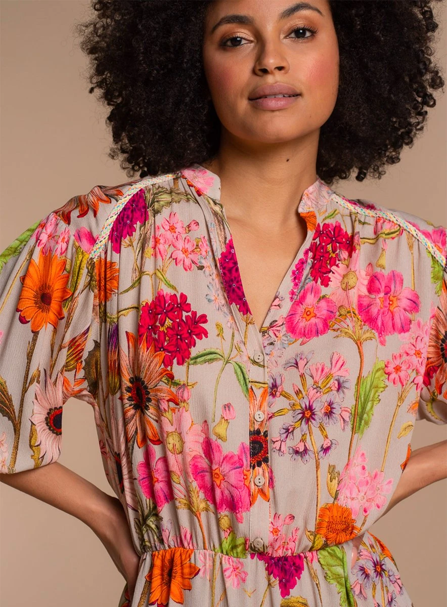 Geisha Dress 37137-20 Sand/Pink Combi 8 Geisha Dress 37137-20 Sand/Pink Combi - Afbeelding 6