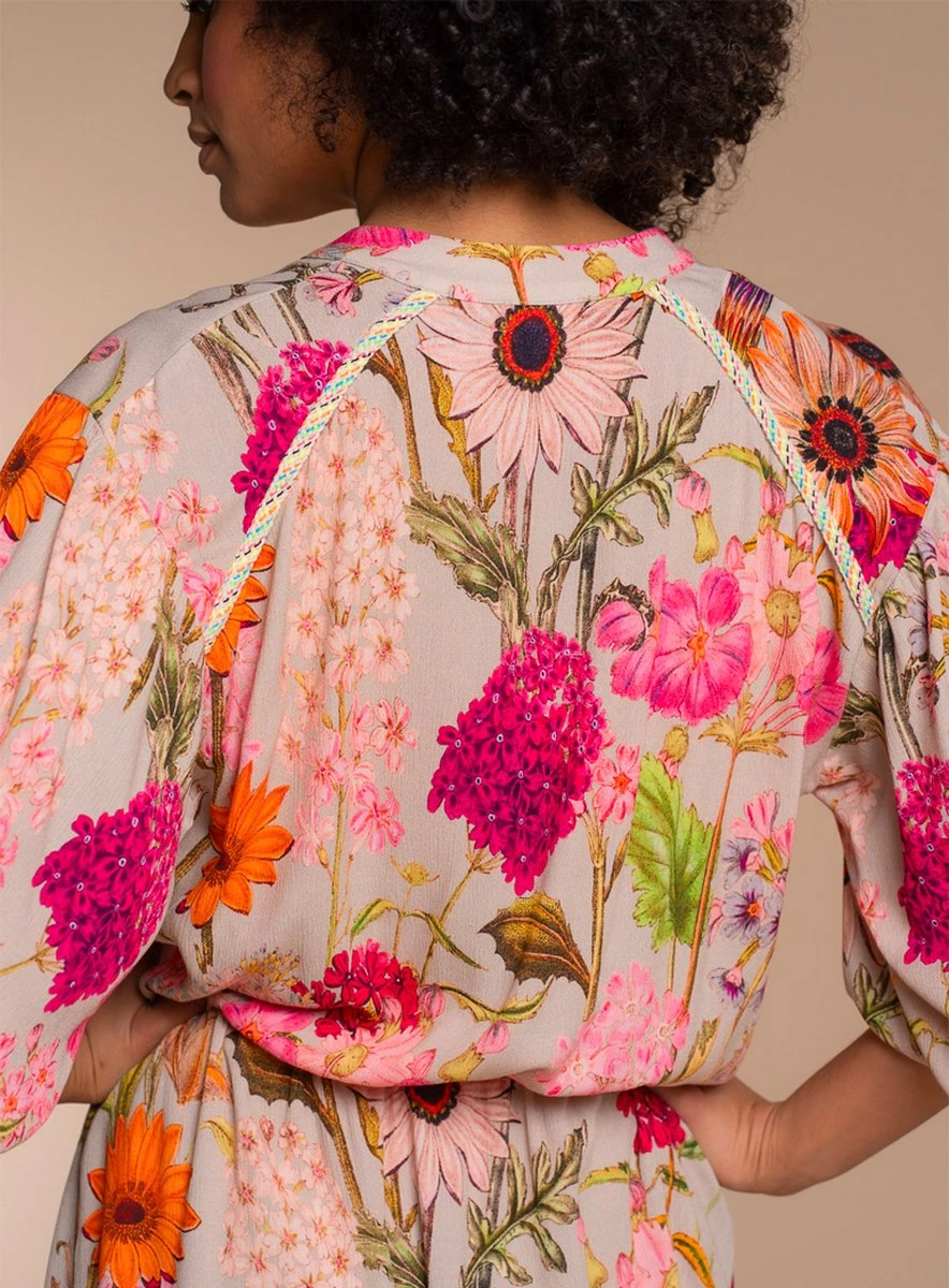 Geisha Dress 37137-20 Sand/Pink Combi 9 Geisha Dress 37137-20 Sand/Pink Combi - Afbeelding 7