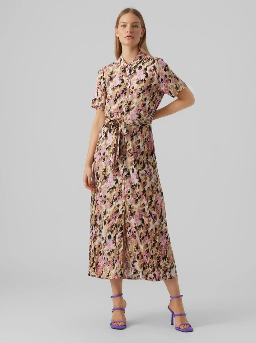 Vero Moda Jurk Vmeasy S/s Long Shirt Dress R1 Wvn 10286792 Tigers Eye/ina Dames Maat - S 13 Vero Moda Jurk Vmeasy S/s Long Shirt Dress R1 Wvn 10286792 Tigers Eye/ina Dames Maat - S - Afbeelding 11