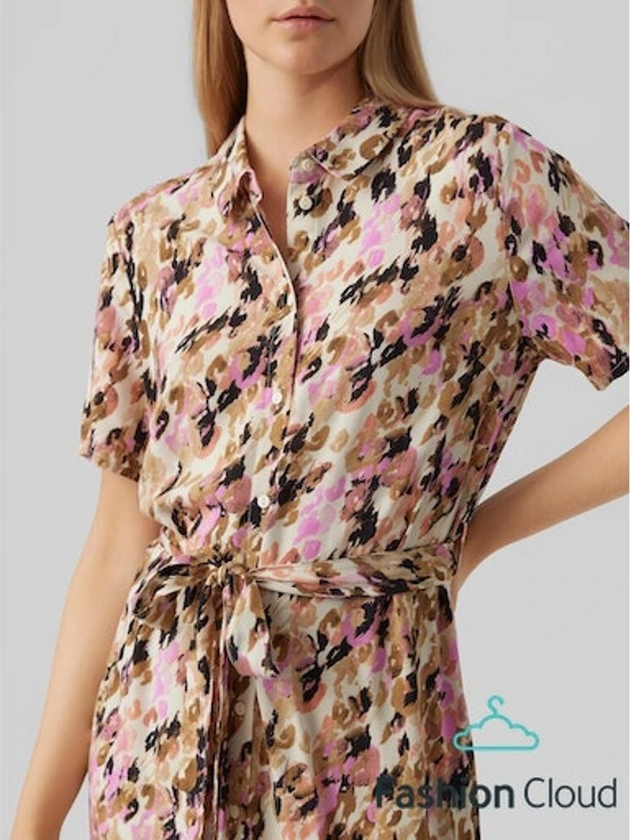 Vero Moda Jurk Vmeasy S/s Long Shirt Dress R1 Wvn 10286792 Tigers Eye/ina Dames Maat - S 10 Vero Moda Jurk Vmeasy S/s Long Shirt Dress R1 Wvn 10286792 Tigers Eye/ina Dames Maat - S - Afbeelding 8