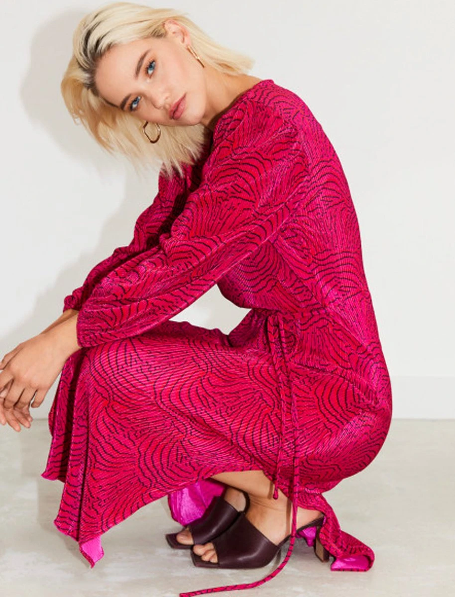 Freebird Gayla Jurken Dames - Kleedje - Rok - Jurk - Roze - Maat M 14 Freebird Gayla Jurken Dames - Kleedje - Rok - Jurk - Roze - Maat M - Afbeelding 12