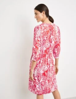 GERRY WEBER Dames Midi-jurk Ecru/Weiss/Rot/Orange Druck-44 15 GERRY WEBER Dames Midi-jurk Ecru/Weiss/Rot/Orange Druck-44 -Trendsyol Winkel 923x1200 9