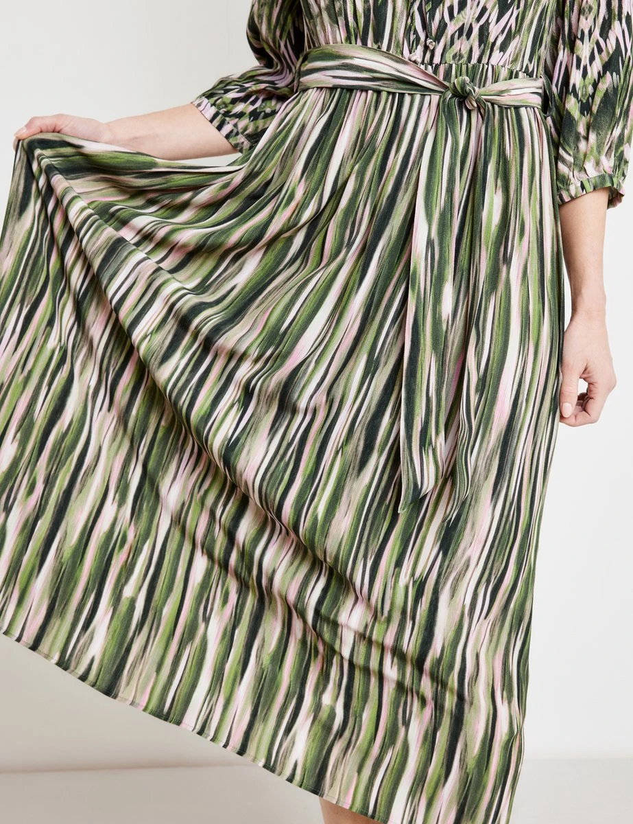 GERRY WEBER Dames Jurk Met A-lijn Ecru/Weiss/Grün Druck-40 4 GERRY WEBER Dames Jurk Met A-lijn Ecru/Weiss/Grün Druck-40 - Afbeelding 2