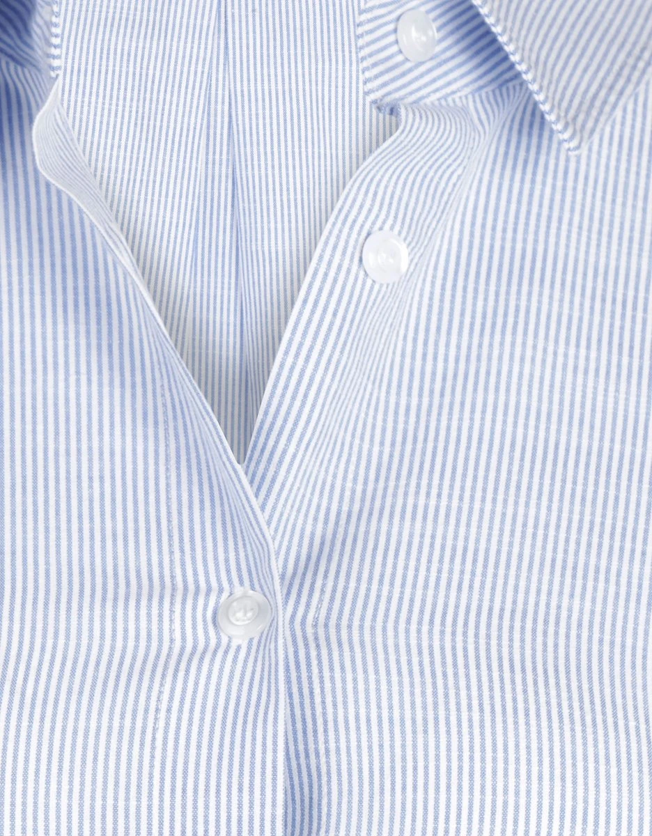 Steppin' Out Lente/Zomer 2023 Stripe Dress Vrouwen - Regular Fit - Katoen - Wit (38) 8 Steppin' Out Lente/Zomer 2023 Stripe Dress Vrouwen - Regular Fit - Katoen - Wit (38) - Afbeelding 6