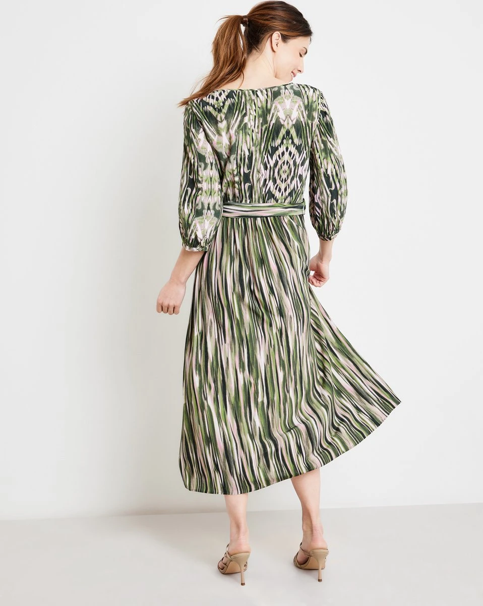 GERRY WEBER Dames Jurk Met A-lijn Ecru/Weiss/Grün Druck-40 7 GERRY WEBER Dames Jurk Met A-lijn Ecru/Weiss/Grün Druck-40 - Afbeelding 5